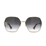 Unisex // GG0818SA 005 Sunglasses // Gold + Grey Gradient