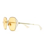 Unisex // GG0818SA 006 Sunglasses // Gold