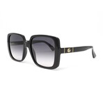 Unisex // GG0632S 001 Sunglasses // Black + Black Gradient