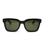 Unisex // GG0001SN 002 Sunglasses // Black + Green