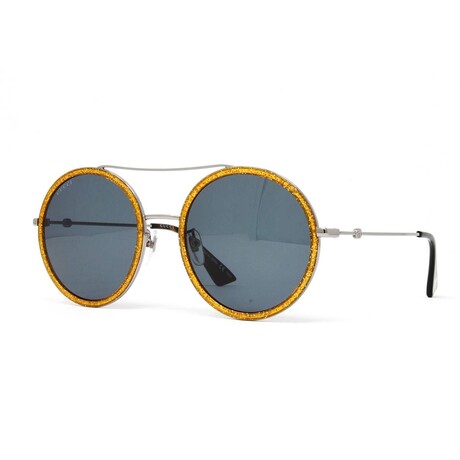Unisex // GG0061S 004 Sunglasses // Ruthenium + Grey