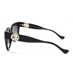 Women's // GG1023-001 Sunglasses // Black + Dark Grey Gradient