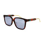 Unisex // GG0599SA 002 Sunglasses // Havana + Blue