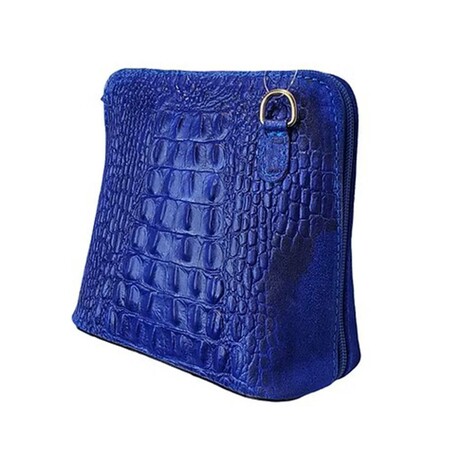 Lina Mini Ostrich Crossbody Italian Leather (Green)