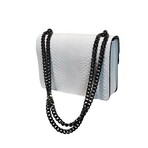 Sibilla Chain Shoulder Bag & Crossbody Italian Leather (Black)