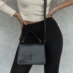 Mirabella Small Handbag & Cross Body Italian Leather (Black)