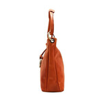 Chiara Medium O Ring Hand Bag Italian Leather (Cognac)