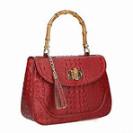 Izzie Medium Handbag & Shoulder Bag Italian Leather (Black)