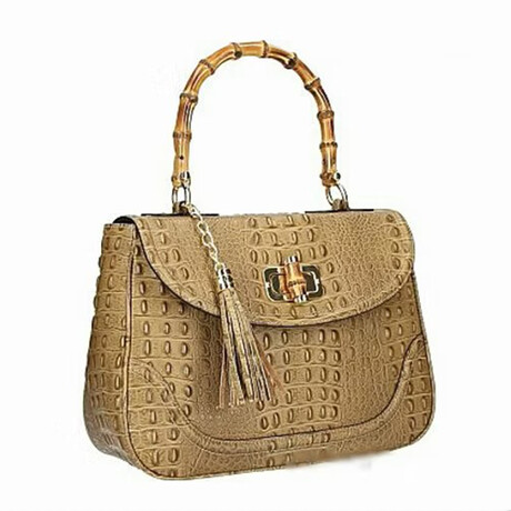 Izzie Medium Handbag & Shoulder Bag Italian Leather (Black)