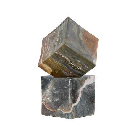 Ocean Jasper Cubes // Olive Slate