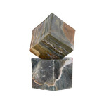 Ocean Jasper Cubes // Olive Slate