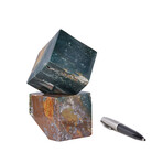 Ocean Jasper Cubes // Forest Gold