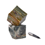 Ocean Jasper Cubes // Olive Slate