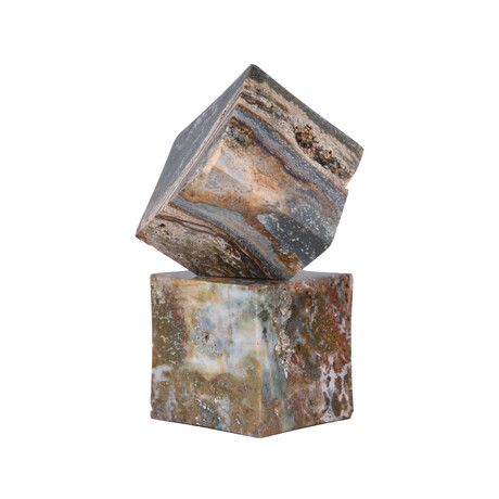 Ocean Jasper Cubes // Strata Earth