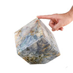 Ocean Jasper Cube - Colossal // Glacier Mist
