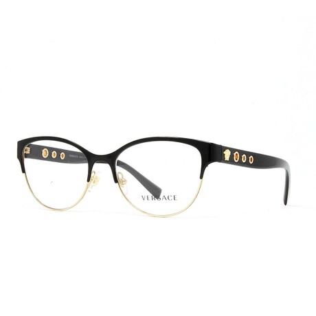Versace // VE1237 1342 Optical Glasses // Black + Gold