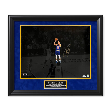 Stephen Curry // Golden State Warriors // Signed Photo + Framed