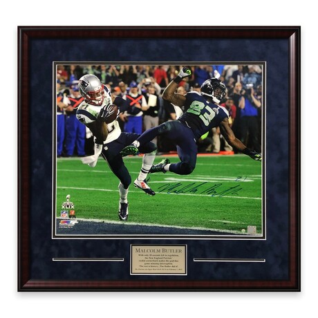 Malcolm Butler // NE Patriots // Signed Photo + Framed // Catch