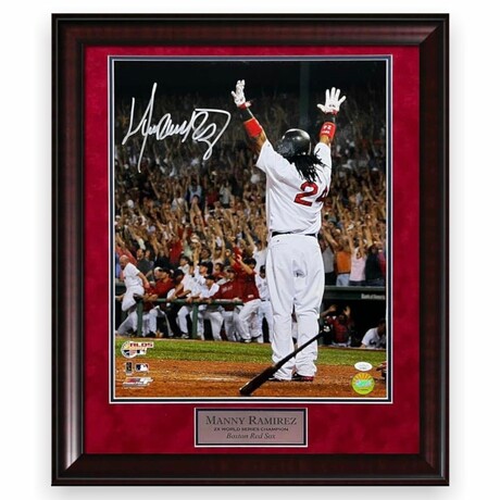 Manny Ramirez // BOS Red Sox // Signed Photo + Framed