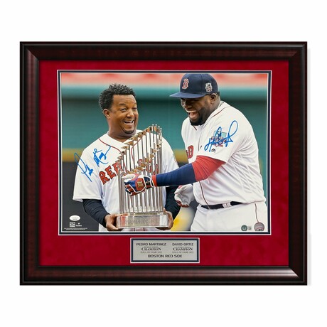Pedro Martinez & David Ortiz // BOS Red Sox // Signed Photo + Framed