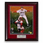 Varitek & Papelbonn // BOS Red Sox // Signed Photo + Framed // Color