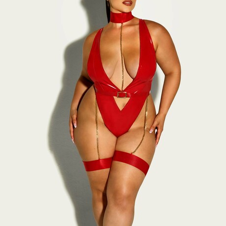 Harness Haven Teddy Plus // Red (1X-2X)