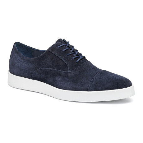 Suede Bolivar Cap Sneakers // Navy (8)