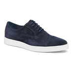 Suede Bolivar Cap Sneakers // Navy (8)