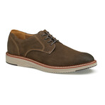 Nubuck Upton Plain Toe Derbys // Dark Brown (8)