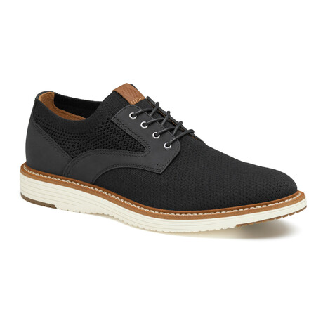 Knit Upton Plain Toe Derbys // Black (8)