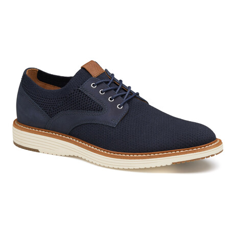 Knit Upton Plain Toe Derbys // Navy (8)
