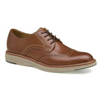 Leather Upton Wingtip Derbys // Tan (8)