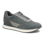 Suede Chase Perfed T-Toe Sneakers // Gray (8)
