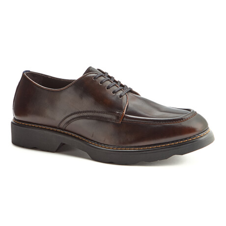 Leather Huxley Moc Toe Derby // Brown (8)