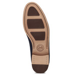 Suede Baldwin Penny Loafers // Navy (8)