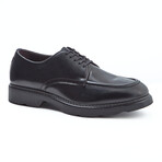 Leather Huxley Moc Toe Derby // Black (8)