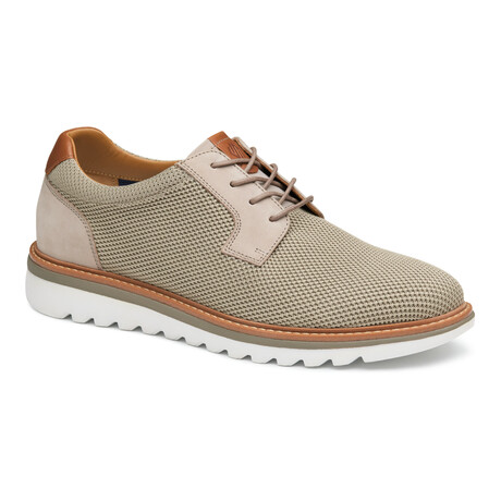 Knit Braydon Plain Toe Derby // Taupe (8)