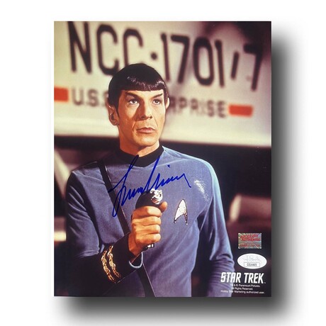 Leonard Nimoy // Signed Star Trek - Spock with Phaser