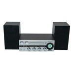 Victor Milwaukee Desktop Stereo System // Silver