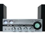 Victor Milwaukee Desktop Stereo System // Silver