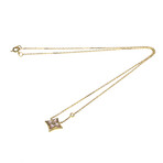 Louis Vuitton // 18k Rose Gold Star Blossom Diamond + Mother of Pearl Pendant Necklace // 15.94" // Store Display