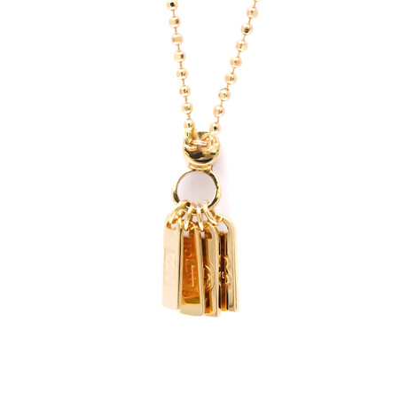 Gucci // 18k Rose Gold Tags Diamond Pendant Necklace // 20.86" // Store Display