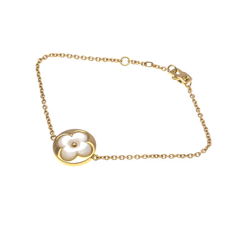 Louis Vuitton // 18k Rose Gold Brasserie Monogram Nacré Bracelet // 6.1"-6.49" // Store Display