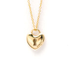 Tiffany & Co. // 18k Rose Gold Heart Lock Pendant Necklace // 15.94" // Store Display
