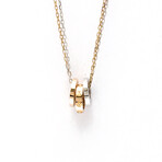 Cartier // 18k Rose Gold + 18k White Gold Love Diamond Pendant Necklace // 14.56"-15.74" // Store Display