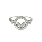 Chopard // 18k White Gold Happy Diamond Ring // Ring Size: 6 // Store Display