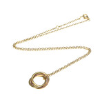 Cartier // 18k Rose Gold Trinity Sapphire Pendant Necklace // 16.14"-17.32" // Store Display