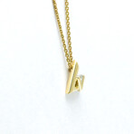 Louis Vuitton // 18k Yellow Gold LV Volt One Diamond Pendant Necklace // 16.53"-17.71" // Store Display