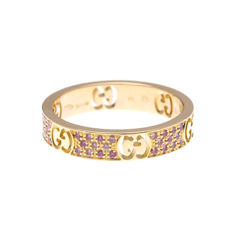 Gucci // 18k Rose Gold Icon Sapphire Ring // Ring Size: 6.75 // Store Display