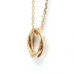 Cartier // 18k Rose Gold Trinity Sapphire Pendant Necklace // 16.14"-17.32" // Store Display